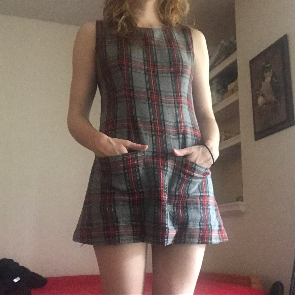 ✨SOLD✨ Plaid Shift Mini Dress